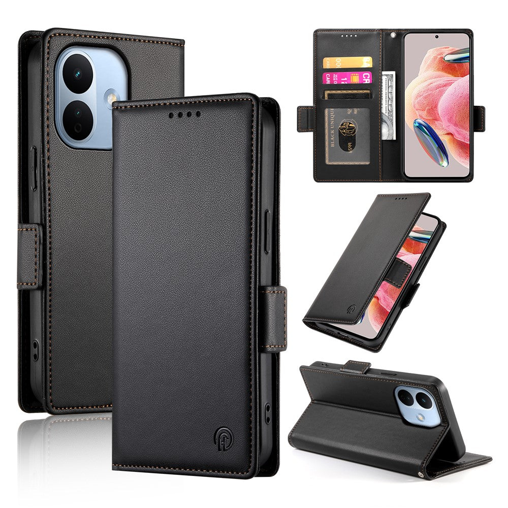 For Xiaomi Redmi Note 17 Pro 5G Stand Case PU Leather Wallet Phone Cover