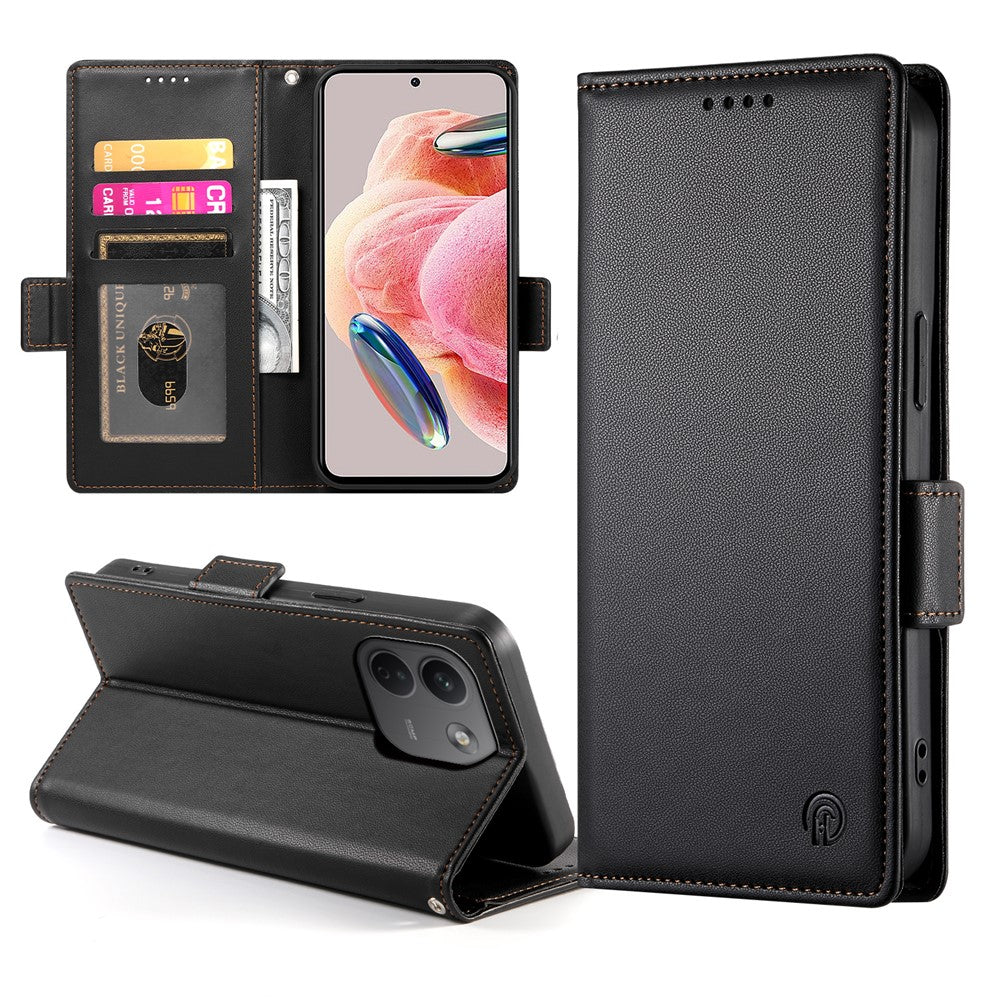 Xiaomi Redmi Note 17 Pro Max 5G Stativfodral PU-läder Plånboksfodral