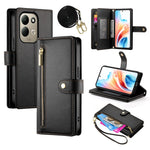 For Xiaomi Redmi 17 4G  /  Redmi 17 5G Leather Case Zipper Pocket Wallet Phone Cover with Straps