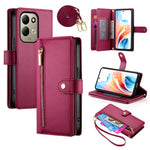 For Xiaomi Redmi 17 4G  /  Redmi 17 5G Leather Case Zipper Pocket Wallet Phone Cover with Straps