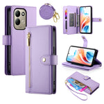 For Xiaomi Redmi 17 4G  /  Redmi 17 5G Leather Case Zipper Pocket Wallet Phone Cover with Straps