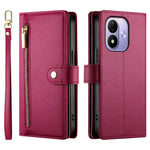 For Xiaomi Redmi Note 17 4G (Global) / Note 17 5G (Global) / Note 17 (India / China) 5G Leather Case Zipper Pocket Wallet Phone Cover with Straps