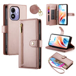 For Xiaomi Redmi Note 17 4G (Global) / Note 17 5G (Global) / Note 17 (India / China) 5G Leather Case Zipper Pocket Wallet Phone Cover with Straps