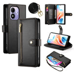 For Xiaomi Redmi Note 17 4G (Global) / Note 17 5G (Global) / Note 17 (India / China) 5G Leather Case Zipper Pocket Wallet Phone Cover with Straps