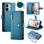 For Xiaomi Redmi Note 17 Pro 5G Leather Case Zipper Pocket Wallet Phone Cover with Straps