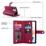 For Xiaomi Redmi Note 17 Pro Max 5G Leather Case Zipper Pocket Wallet Phone Cover with Straps