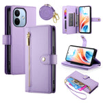 For Xiaomi Redmi Note 17 Pro Max 5G Leather Case Zipper Pocket Wallet Phone Cover with Straps