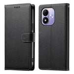 For Xiaomi Redmi Note 17 4G (Global) / Note 17 5G (Global) / Note 17 (India / China) 5G Case Magnetic Snap Litchi Texture Leather Wallet Phone Cover with Wrist Strap