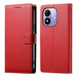 For Xiaomi Redmi Note 17 4G (Global) / Note 17 5G (Global) / Note 17 (India / China) 5G Case Magnetic Snap Litchi Texture Leather Wallet Phone Cover with Wrist Strap