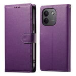 Xiaomi Redmi Note 17 Pro Max 5G-skal Magnetiskt tryck Litchitexturerat läderplånboksfodral med handledsrem