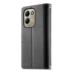 For Xiaomi Redmi 17 4G  /  Redmi 17 5G Leather Case Zipper Wallet Color Splicing Flip Phone Cover with Straps