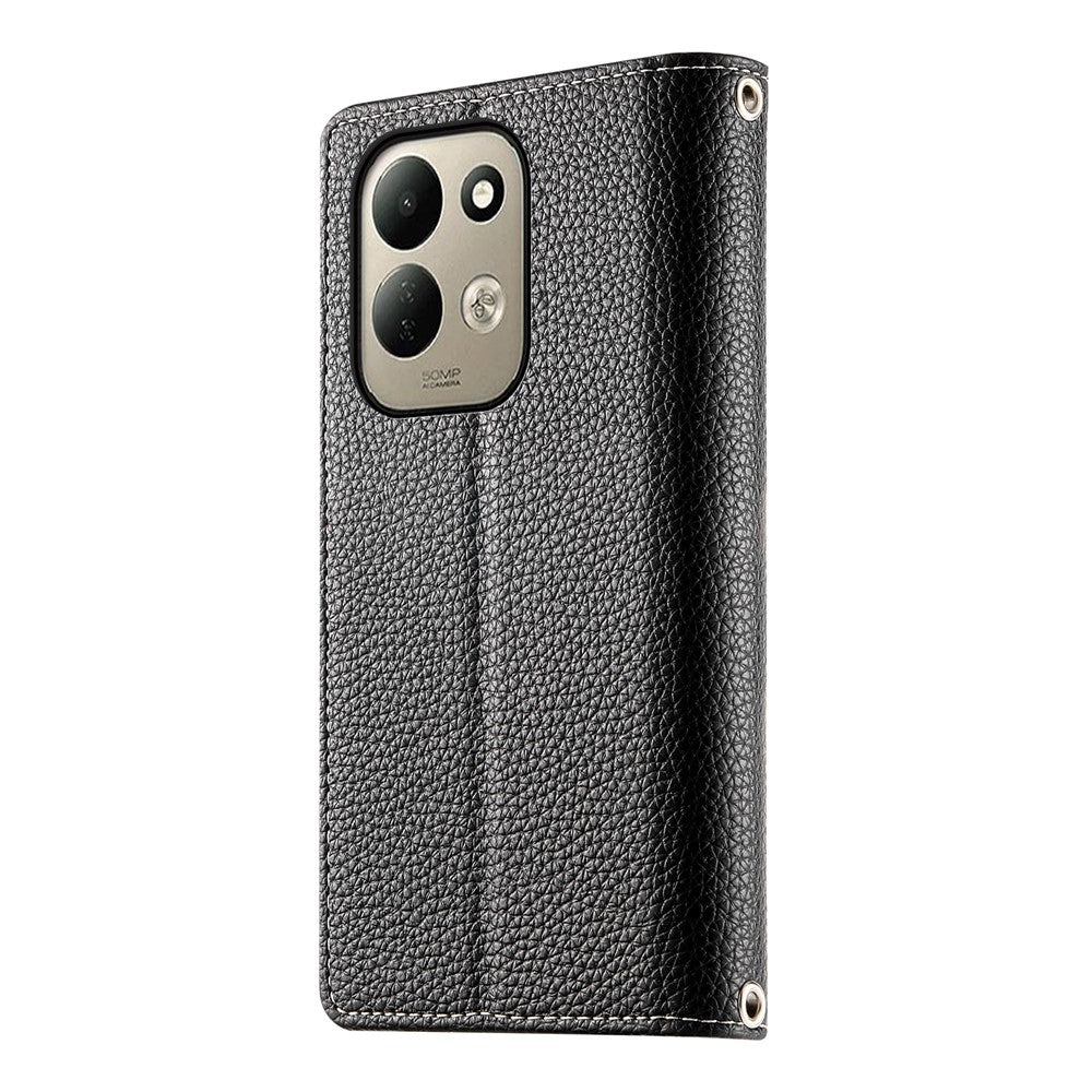 For Xiaomi Redmi 17 4G  /  Redmi 17 5G Leather Case Zipper Wallet Color Splicing Flip Phone Cover with Straps