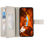 For Xiaomi Redmi Note 17 Pro Max 5G Leather Case Zipper Wallet Color Splicing Flip Phone Cover with Straps
