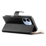 For Xiaomi Redmi Note 17 Pro Max 5G Leather Case Zipper Wallet Color Splicing Flip Phone Cover with Straps