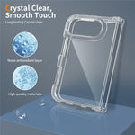 Til iPhone Fold Gennemsigtigt Cover TPU+Akryl Stødsikkert Bagcover