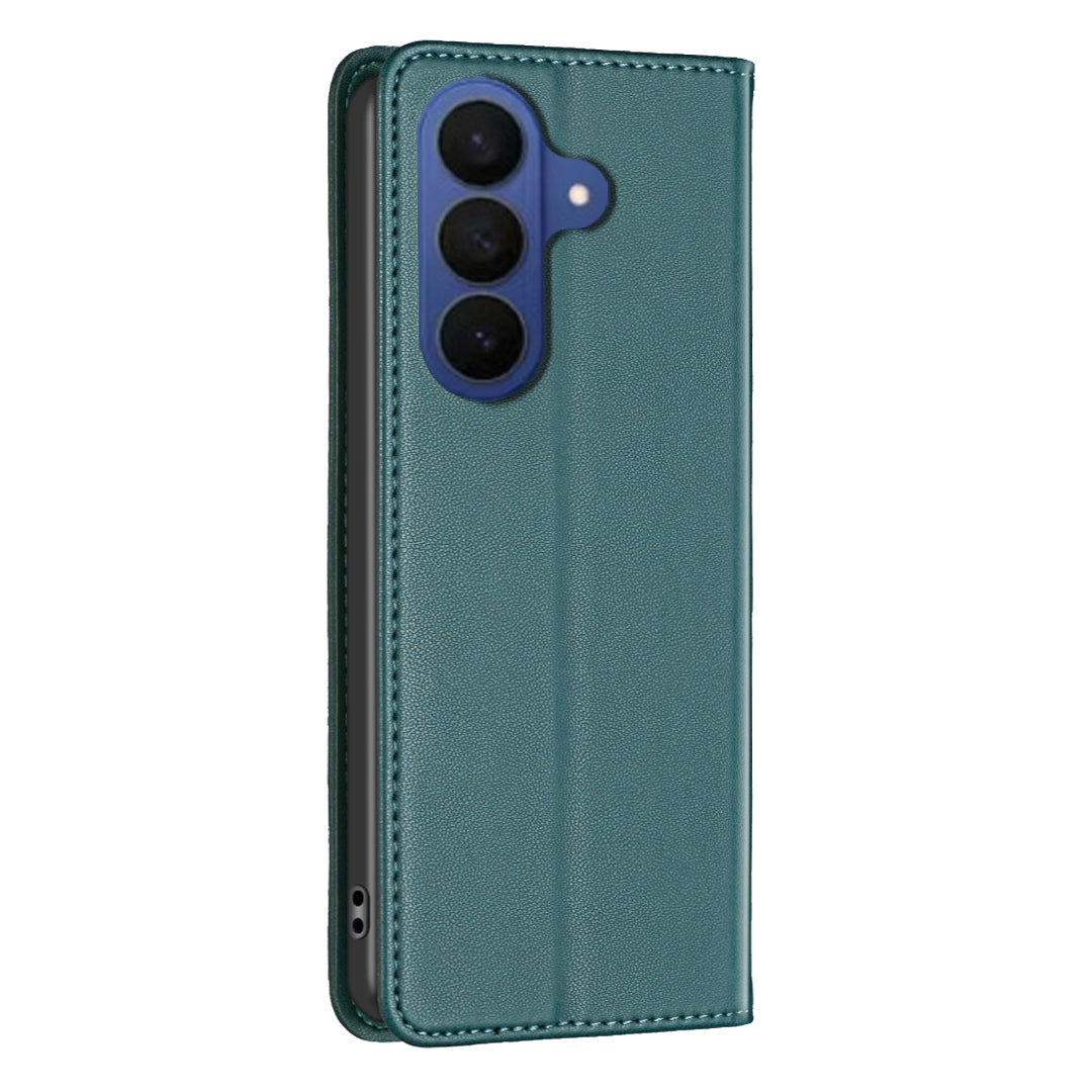 BINFEN COLOR til Samsung Galaxy S26 FE Læderetui BF18 Telefoncover med Stander og Kortlommer