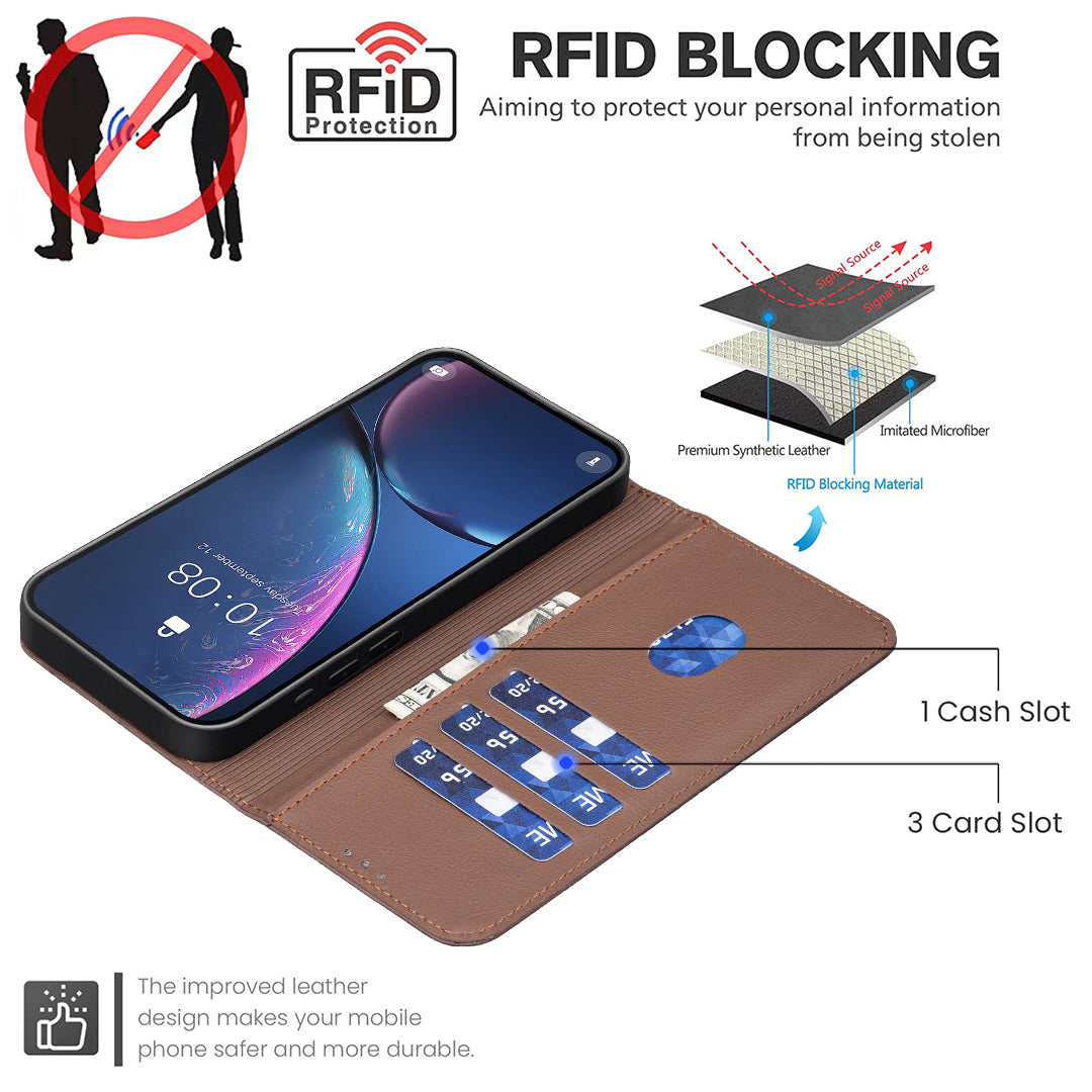 BINFEN COLOR til Samsung Galaxy S26 FE BF35 Etui Geometri-præget Lædertelefoncover RFID-blokerende Pungstativ