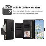 For Xiaomi Redmi Note 17 Pro+ 5G Case PU Leather Butterfly Floral Zippered Wallet Phone Cover with Wrist Strap / houlder Strap