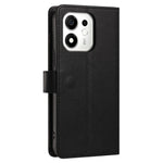 For Honor 600 Smart 5G / X7e Plus 5G Case PU Leather Butterfly Floral Zippered Wallet Phone Cover with Wrist Strap / Shoulder Strap