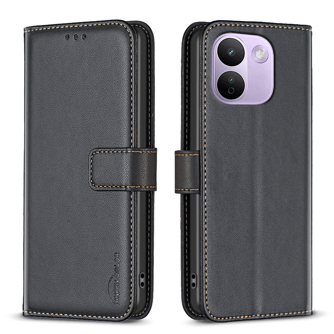 BINFEN COLOR for Xiaomi Redmi Note 17 Pro+ 5G BF17 Phone Case Wallet Folio Flip Leather Cover