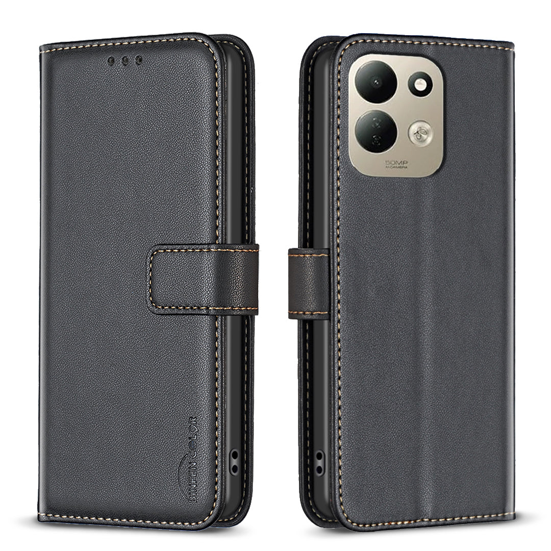 BINFEN COLOR for Xiaomi Redmi 17 5G / Xiaomi Redmi 17 4G BF17 Phone Case Wallet Folio Flip Leather Cover