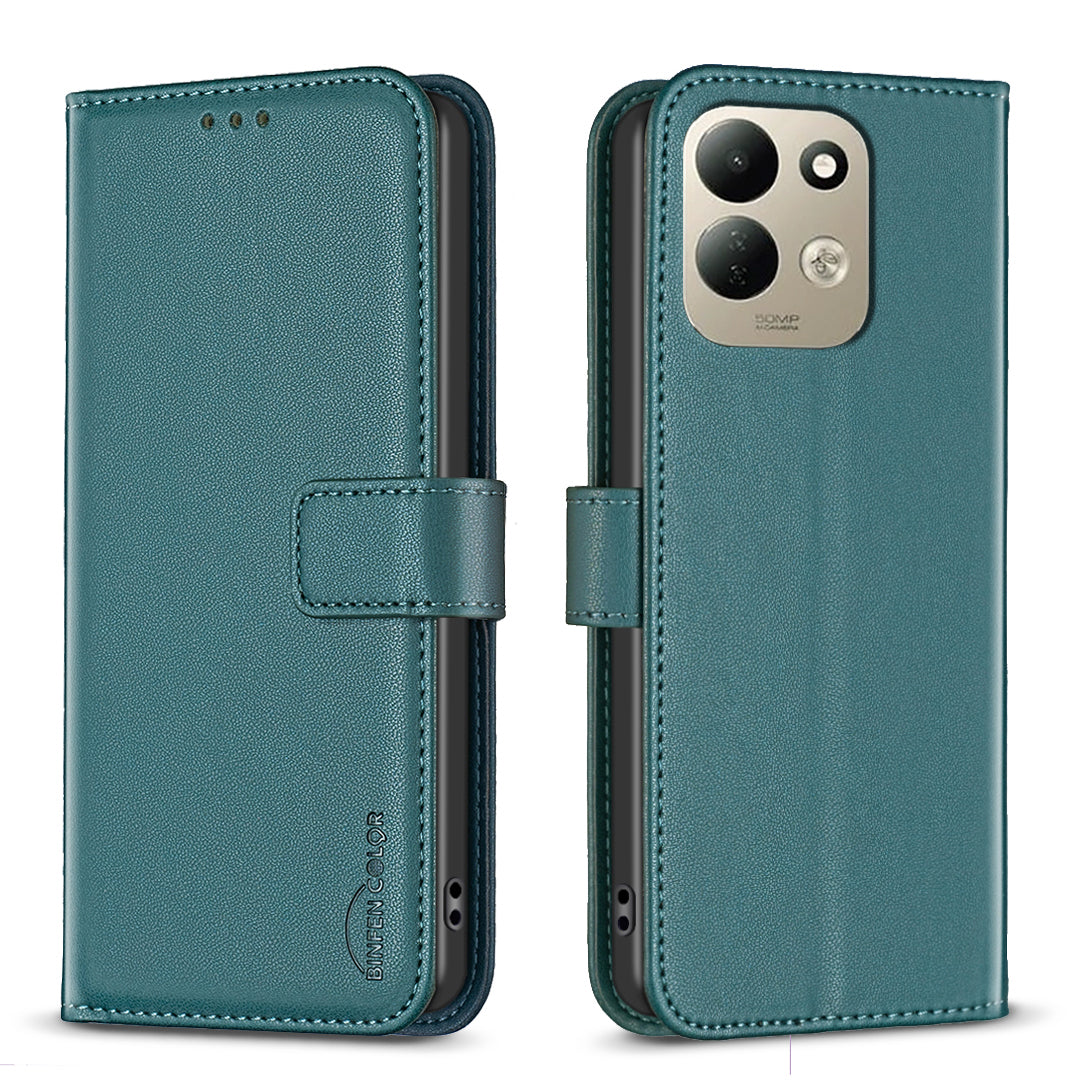 BINFEN COLOR for Xiaomi Redmi 17 5G / Xiaomi Redmi 17 4G BF17 Phone Case Wallet Folio Flip Leather Cover