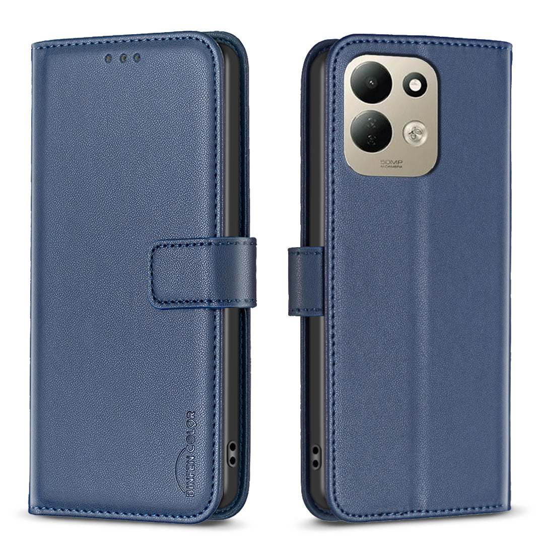 BINFEN COLOR for Xiaomi Redmi 17 5G / Xiaomi Redmi 17 4G BF17 Phone Case Wallet Folio Flip Leather Cover