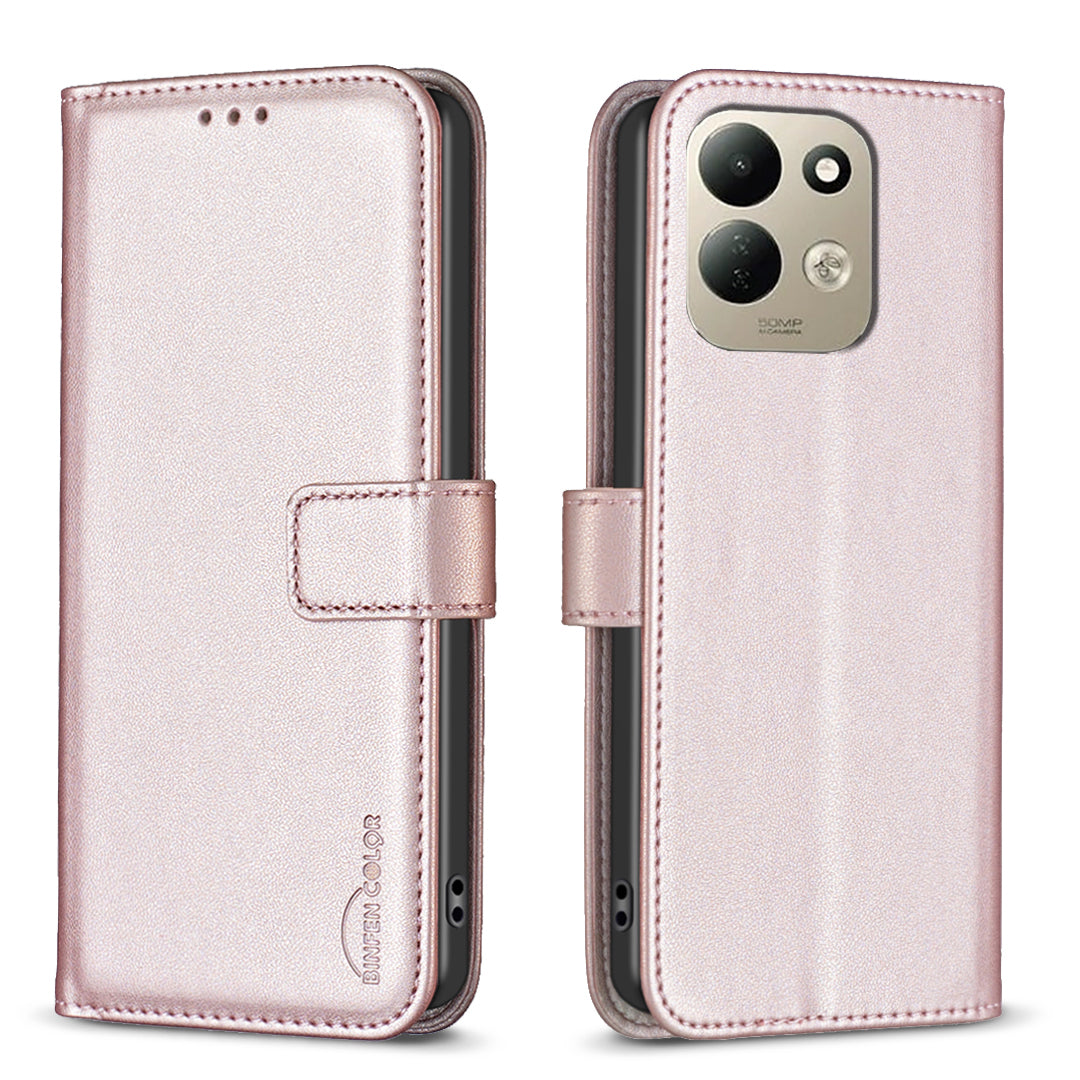 BINFEN COLOR for Xiaomi Redmi 17 5G / Xiaomi Redmi 17 4G BF17 Phone Case Wallet Folio Flip Leather Cover