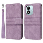 For Xiaomi Redmi Note 17 4G (Global) / Note 17 5G (Global) / Note 17 (India / China) 5G Case Wallet Skin-Touch Leather Imprinted Phone Cover with Wrist Strap