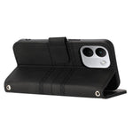 For Xiaomi Redmi Note 17 Pro+ 5G Case Wallet Skin-Touch Leather Imprinted Phone Cover with Wrist Strap