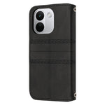 For Xiaomi Redmi Note 17 Pro+ 5G Case Wallet Skin-Touch Leather Imprinted Phone Cover with Wrist Strap