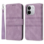 For Xiaomi Redmi Note 17 Pro+ 5G Case Wallet Skin-Touch Leather Imprinted Phone Cover with Wrist Strap
