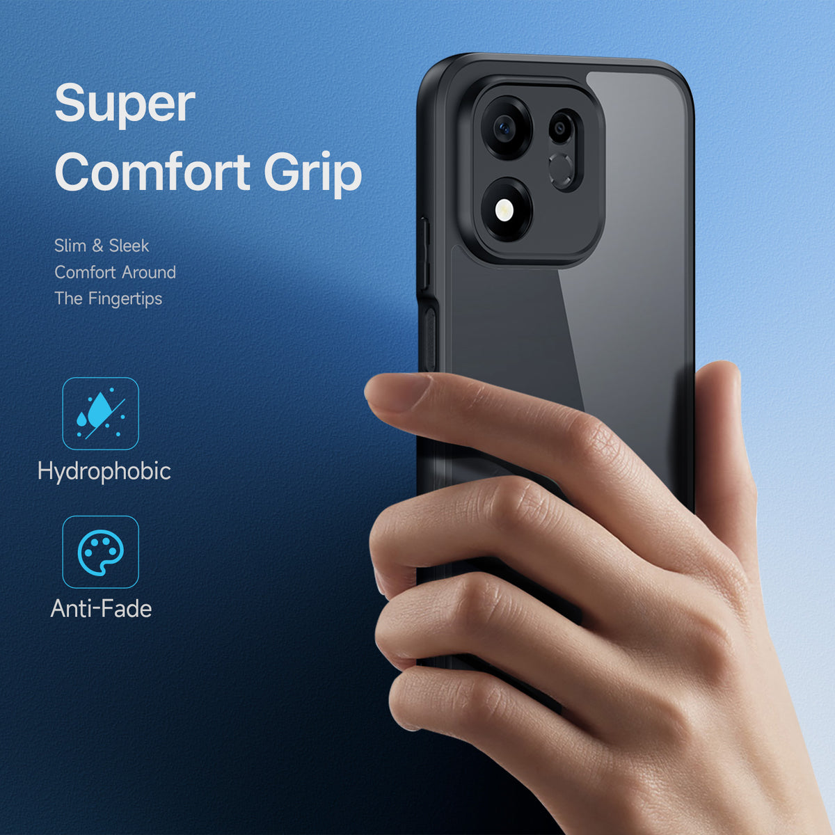 DUX DUCIS til Honor 600 Smart 5G / X7e Plus 5G Aimo Series PC + TPU Gennemsigtigt Bagcover (REACH Certificering)