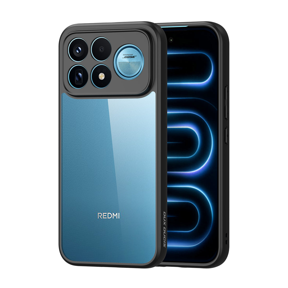 DUX DUCIS för Xiaomi Poco F9 Ultra 5G / Redmi K100 Pro Max 5G (Kina) Aimo-serien PC + TPU genomskinligt bakstycke för mobil (REACH-certifiering)