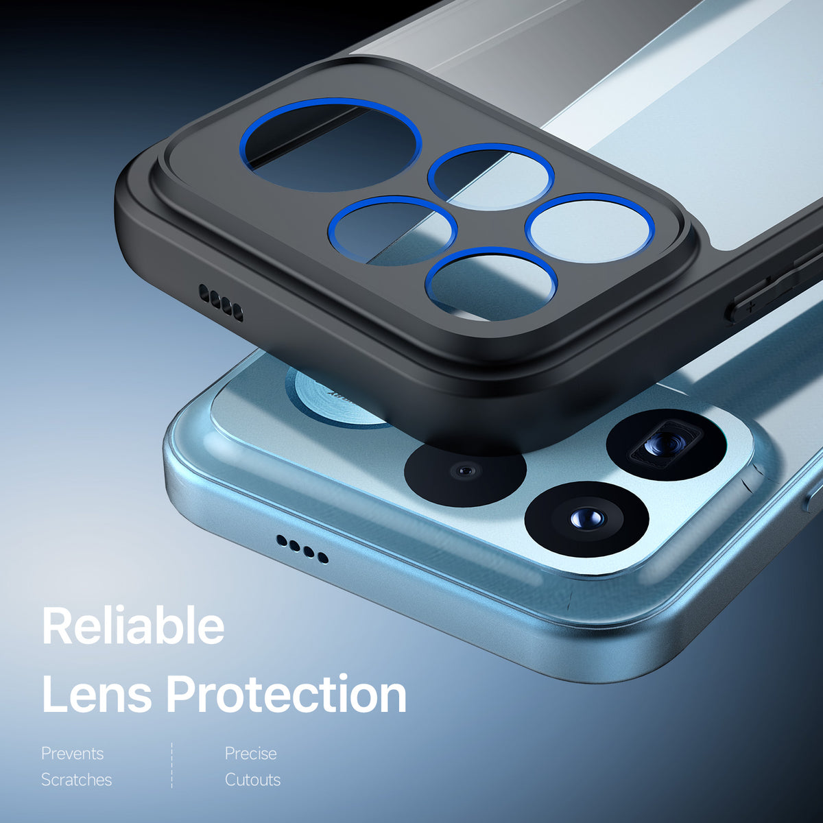 DUX DUCIS för Xiaomi Poco F9 Ultra 5G / Redmi K100 Pro Max 5G (Kina) Aimo-serien PC + TPU genomskinligt bakstycke för mobil (REACH-certifiering)
