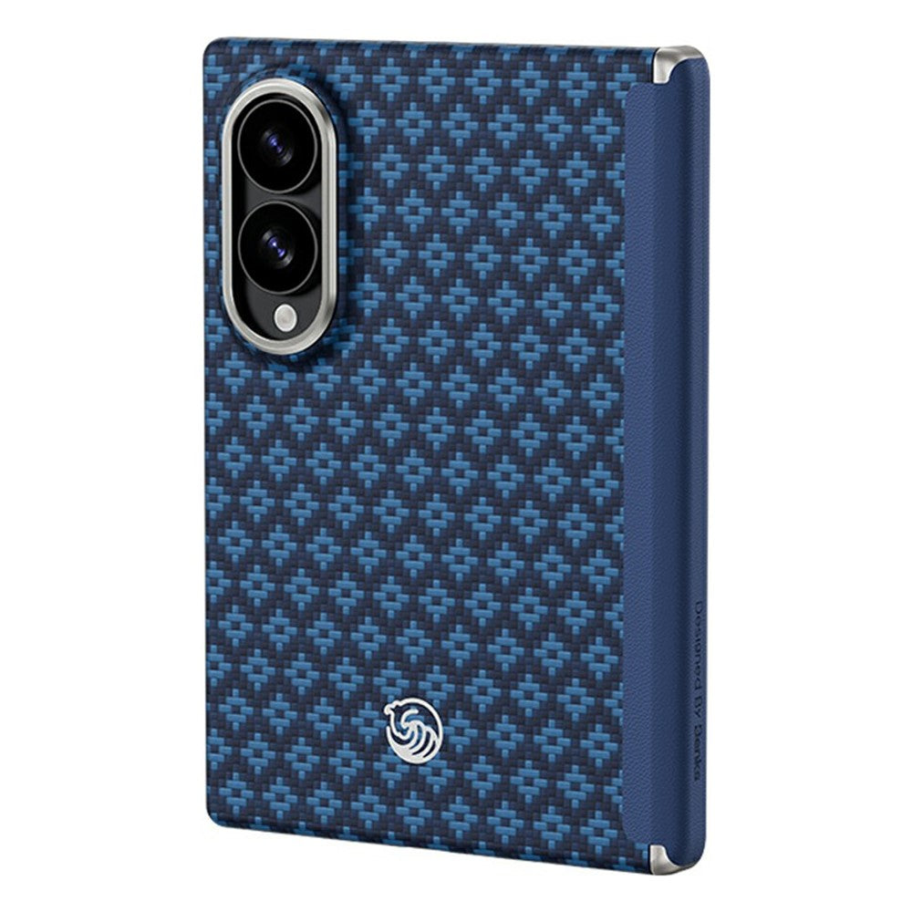 BENKS til Samsung Galaxy Z Fold8 Magnetisk Cover Hængselbeskyttelse Vævet Tekstur Aramidfiber Beskyttende Telefoncover