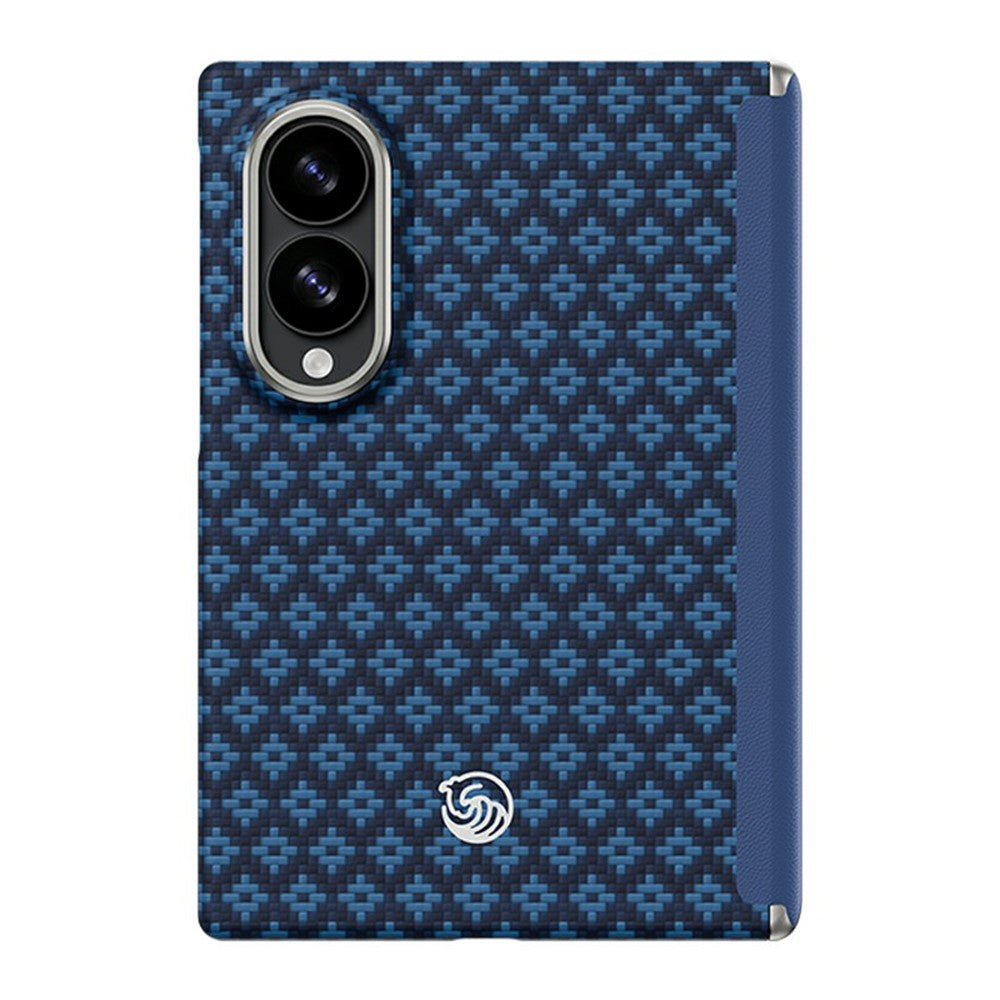 BENKS til Samsung Galaxy Z Fold8 Magnetisk Cover Hængselbeskyttelse Vævet Tekstur Aramidfiber Beskyttende Telefoncover