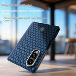 BENKS til Samsung Galaxy Z Fold8 Magnetisk Cover Hængselbeskyttelse Vævet Tekstur Aramidfiber Beskyttende Telefoncover