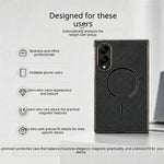 Magnetisk cover til Samsung Galaxy Z Fold8 i kulfiberstruktureret læder + galvaniseret pc-mobilcover med hærdet glasfilm