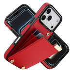 Til iPhone 18 Pro Max / 17 Pro Max Cover TPU + PU-læder med hardwaredekoration og kortholder
