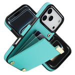 Til iPhone 18 Pro Max / 17 Pro Max Cover TPU + PU-læder med hardwaredekoration og kortholder