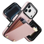 Til iPhone 18 Pro Max / 17 Pro Max Cover TPU + PU-læder med hardwaredekoration og kortholder