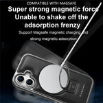 RMBMAX til iPhone 17-cover Magnetisk galvaniseret støtteben PU-læder + TPU-telefoncover