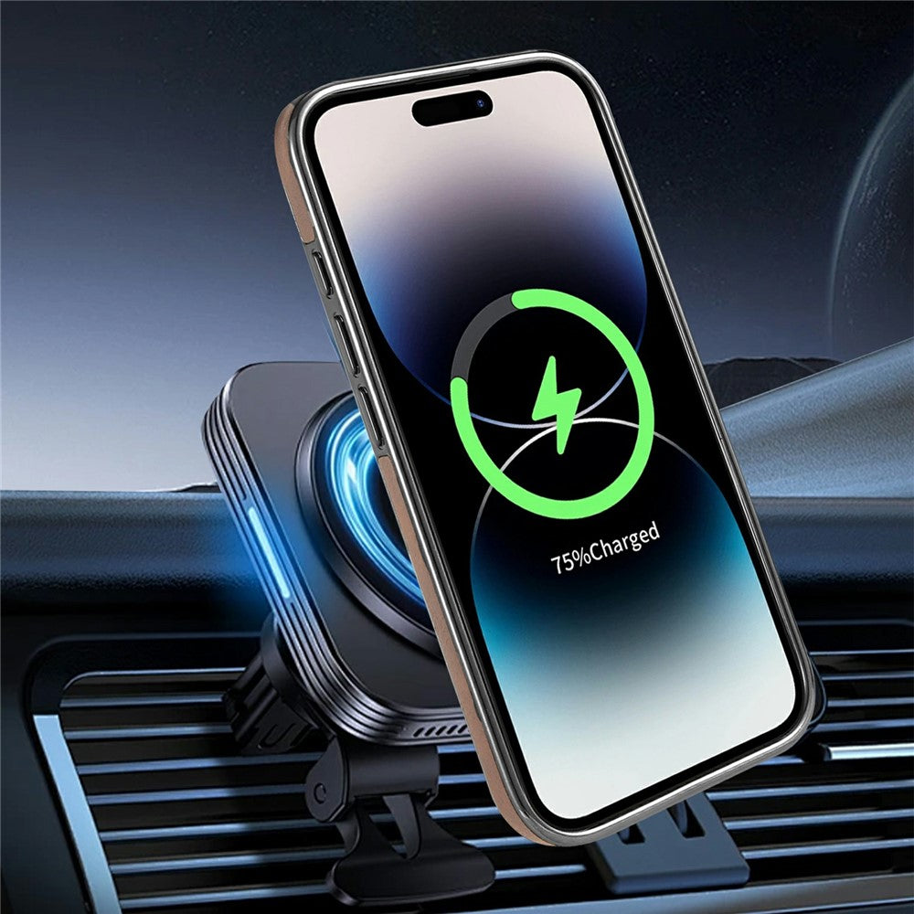 RMBMAX til iPhone 17-cover Magnetisk galvaniseret støtteben PU-læder + TPU-telefoncover