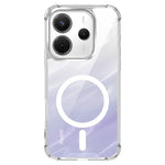 Magnetic Case For Xiaomi Redmi Note 14 5G / Note 13 5G / Poco M7 Pro 5G Four-Corner Drop Protection TPU + PC Clear Phone Cover