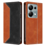For Xiaomi Redmi 17 5G / Xiaomi Redmi 17 4G Leather Case Skin Touch Color Splicing RFID Blocking Wallet Stand Phone Cover