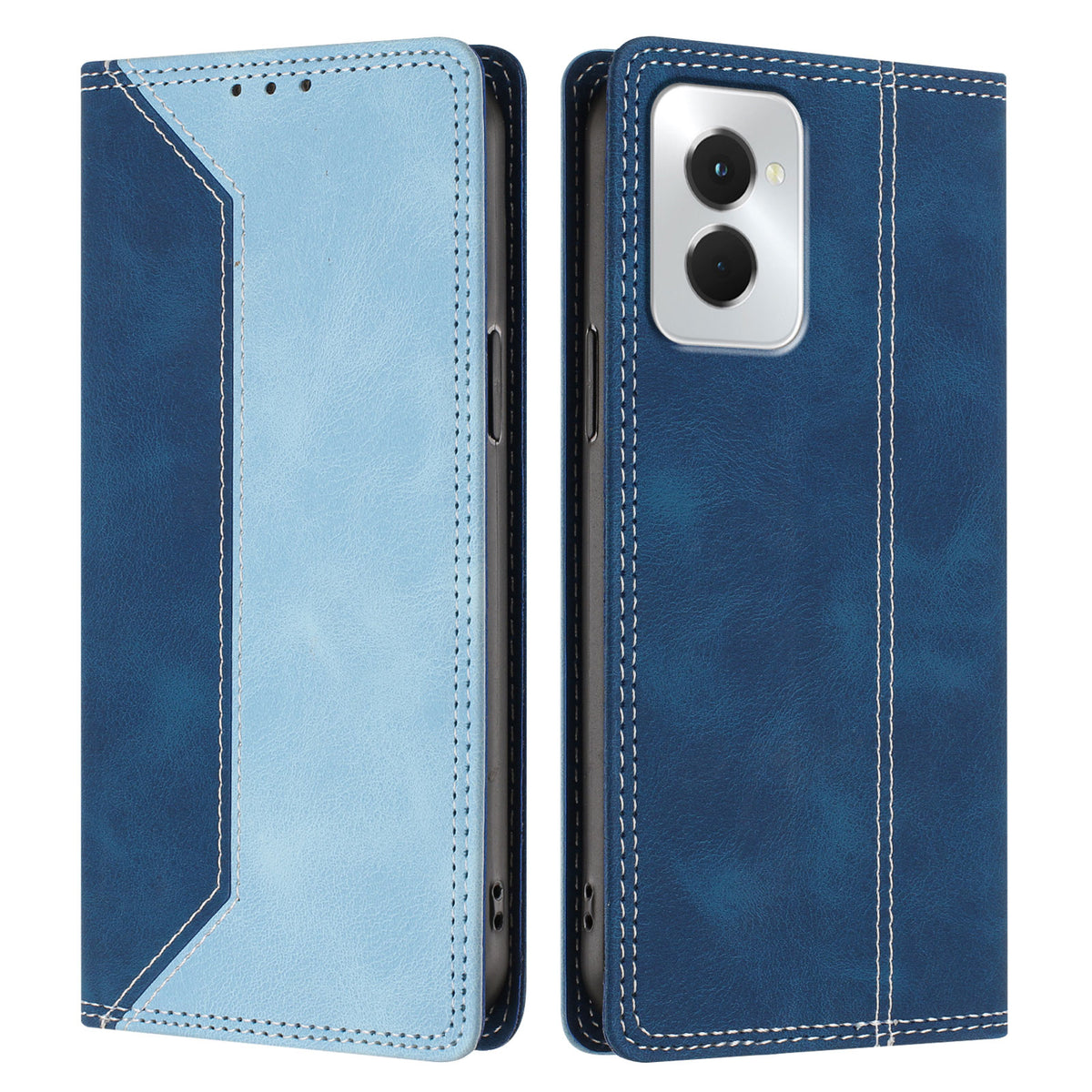 For Xiaomi Redmi Note 17 Pro 5G Leather Case Skin Touch Color Splicing RFID Blocking Wallet Stand Phone Cover