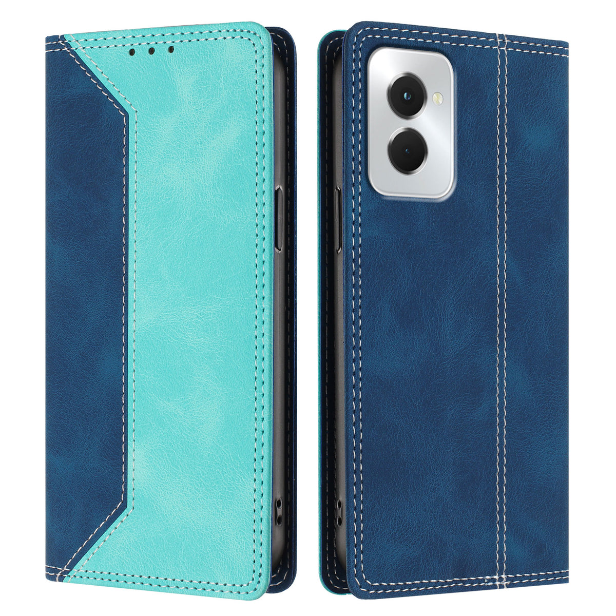 For Xiaomi Redmi Note 17 Pro 5G Leather Case Skin Touch Color Splicing RFID Blocking Wallet Stand Phone Cover