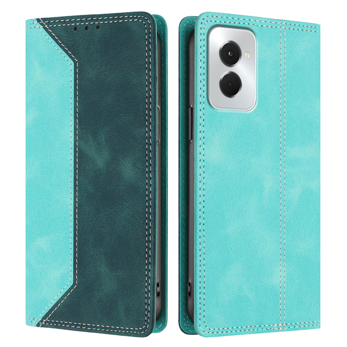 For Xiaomi Redmi Note 17 Pro 5G Leather Case Skin Touch Color Splicing RFID Blocking Wallet Stand Phone Cover