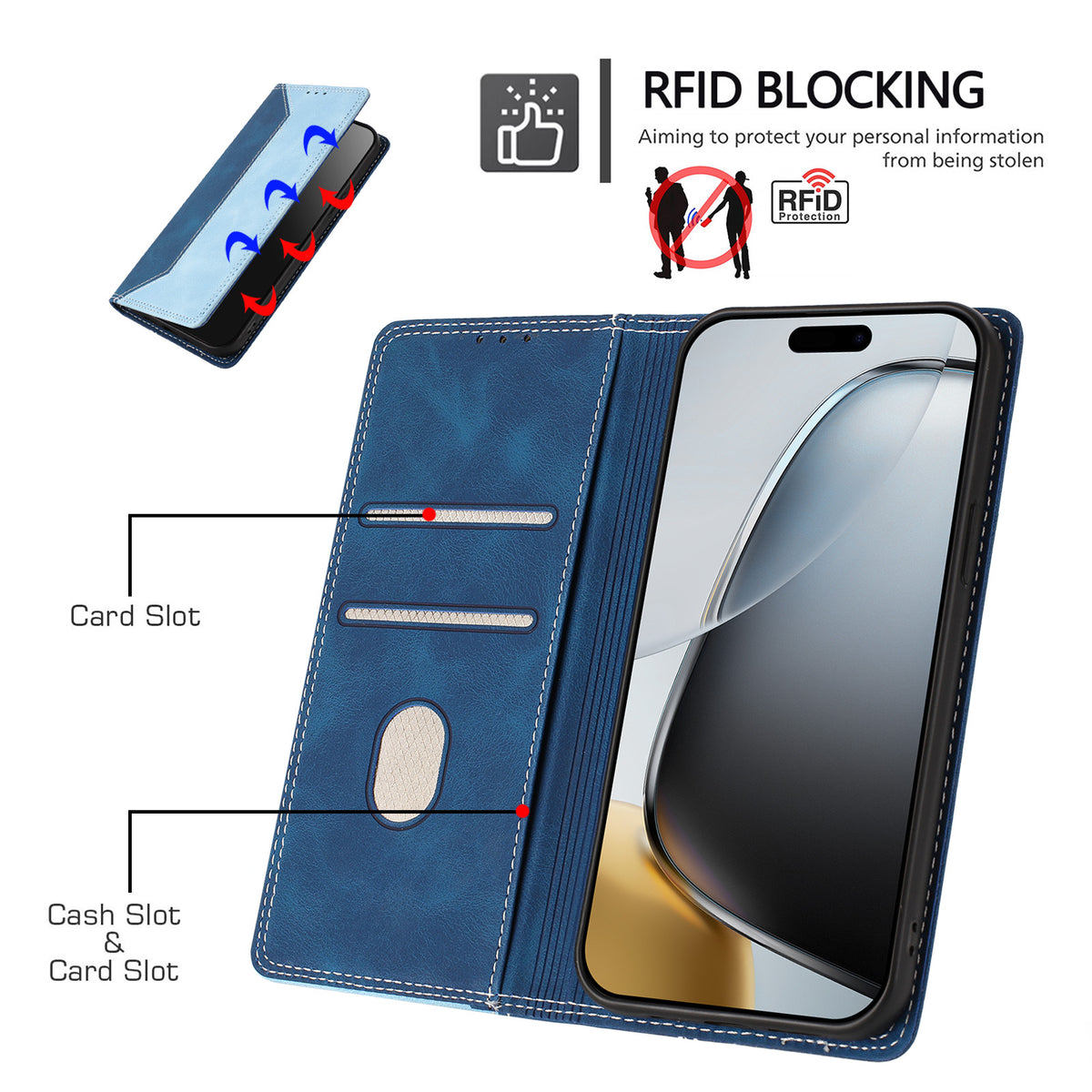 For OnePlus Turbo 6X Pro 5G Leather Case Skin Touch Color Splicing RFID Blocking Wallet Stand Phone Cover